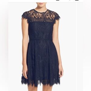 BB Dakota Black Flutter Sleeve Mini Dress